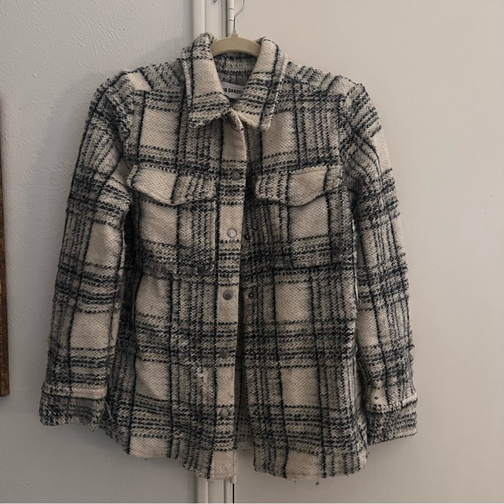 BB Dakota Oversised Flannel Shacket Jacket
